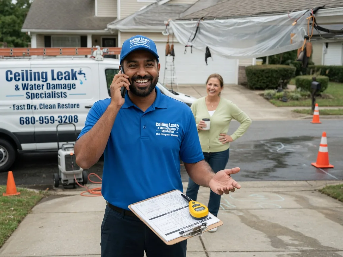 Ceiling Leak Cleanup Blairstown, IA FAQs